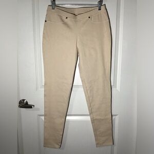 Elegant Cream Skinny Denim Jeggins